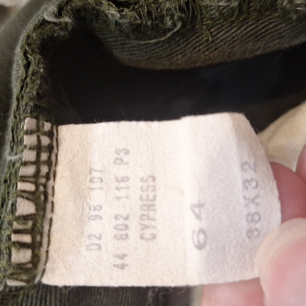 Vintage 90s Polo Ralph Lauren Double Pleat Pants Olive Green 38x32 (36x29) Baggy - Picture 4 of 9